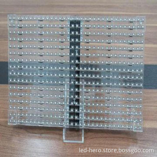 P16 Transparent Glass LED Display Wall with CD 6500 Brightness Design
